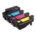 1 Set Compatible Dell c1660w  CMYK Toner