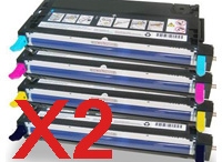 2 Sets 4 Colors CMYK Compatible Fuji Xerox DocuPrint C2200 C3300DX C3300 Toner Cartridge Set High Yield CT350674 CT350675 CT350676 CT350677