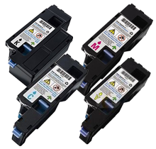 One Set Compatible Dell Toner CMYK for Dell 1250 1250C 1255 1350 1350CNW 1355 1355CN 1355CNW C1760 C1760NW C1765 C1765NF C1765NFW